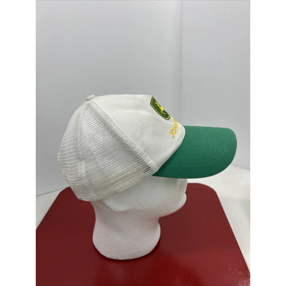 John‎ Deere Hat Cap Mens Strapback Green Trucker Adjustable Farm Farmer Tractor
